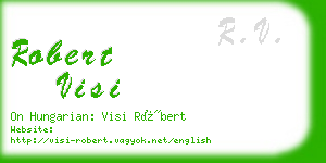 robert visi business card